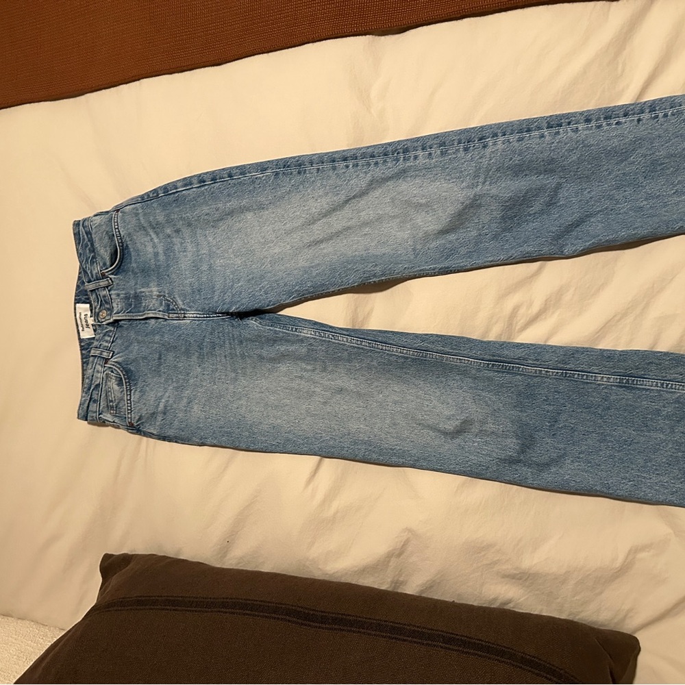 Reformation High Rise Long Straight Leg Jeans
